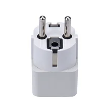 1PC Universal US UK AU To EU Plug USA To Euro Europe Travel Wall AC Power Charger Outlet Adapter Converter 2 Round Pin Socket