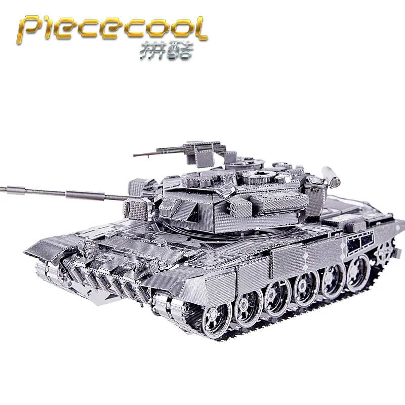 Piececool 3D металлические Пазлы полевые операции T90 Танк 6 звезд уровень модели наборы DIY Забавные подарки для детей игрушки