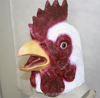 

China Manufacturer Full Head Cock Eco-friendly Latex Rooster Mask