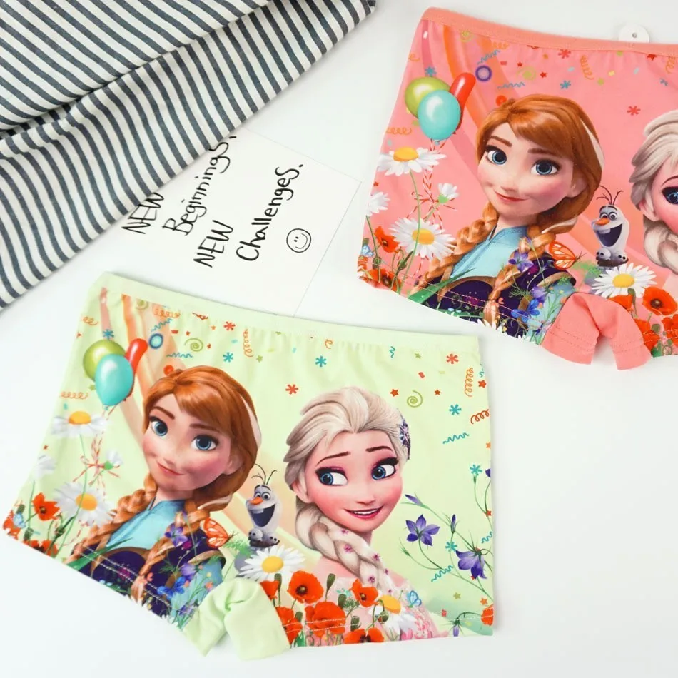 

4Pcs/Lot Children Baby Girl Kid Clothes Underwears Girls Panties Milk Silk Princess Underpants Boxer Panty 3-8Year