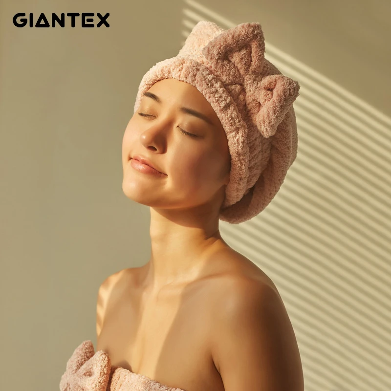 GIANTEX женское салонное полотенце s для ванной, Хлопковое полотенце для волос, банное полотенце s для взрослых, toallas servitte de bain recznik handdoeken