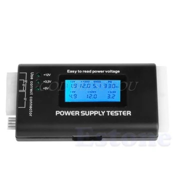 

LCD PC Computer 20/24 Pin 4 PSU ATX BTX ITX SATA HDD Power Supply Tester