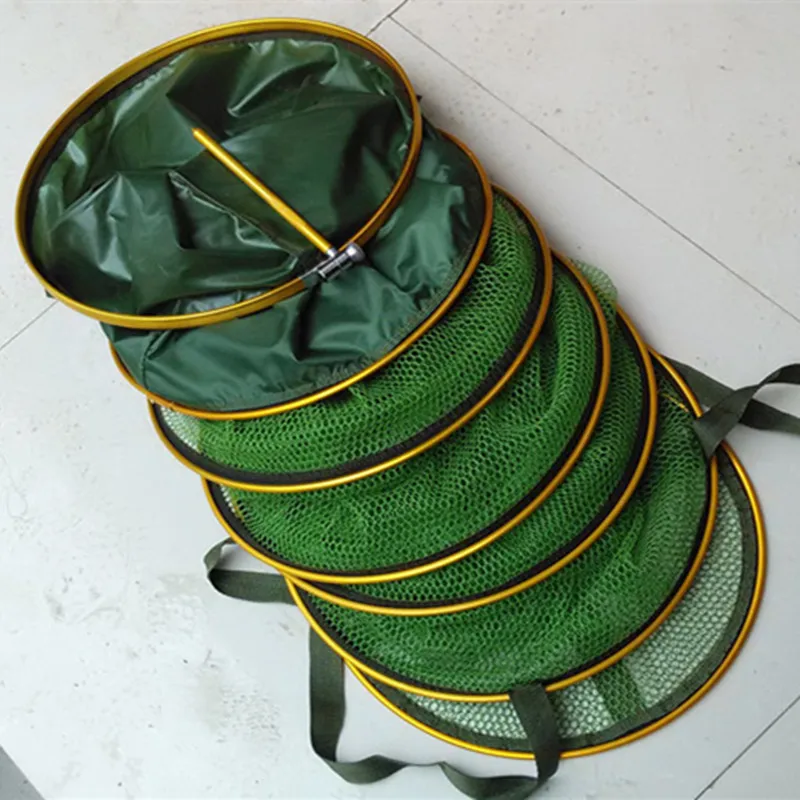 Diameter 33/40/45cm Depth 2.5m Fishing Basket Fish Net Aluminum Hanging