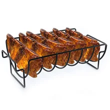 No-Stick herramientas para barbacoa de acero inoxidable filete soportes de estante parrilla tostado barbacoa costilla Rack accesorios de cocina cosas