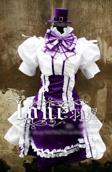 

Hot Anime Macross F Gemenon Sheryl Nome Cosplay Costume Halloween Purple Dress Uniform Any Size Free Shipping