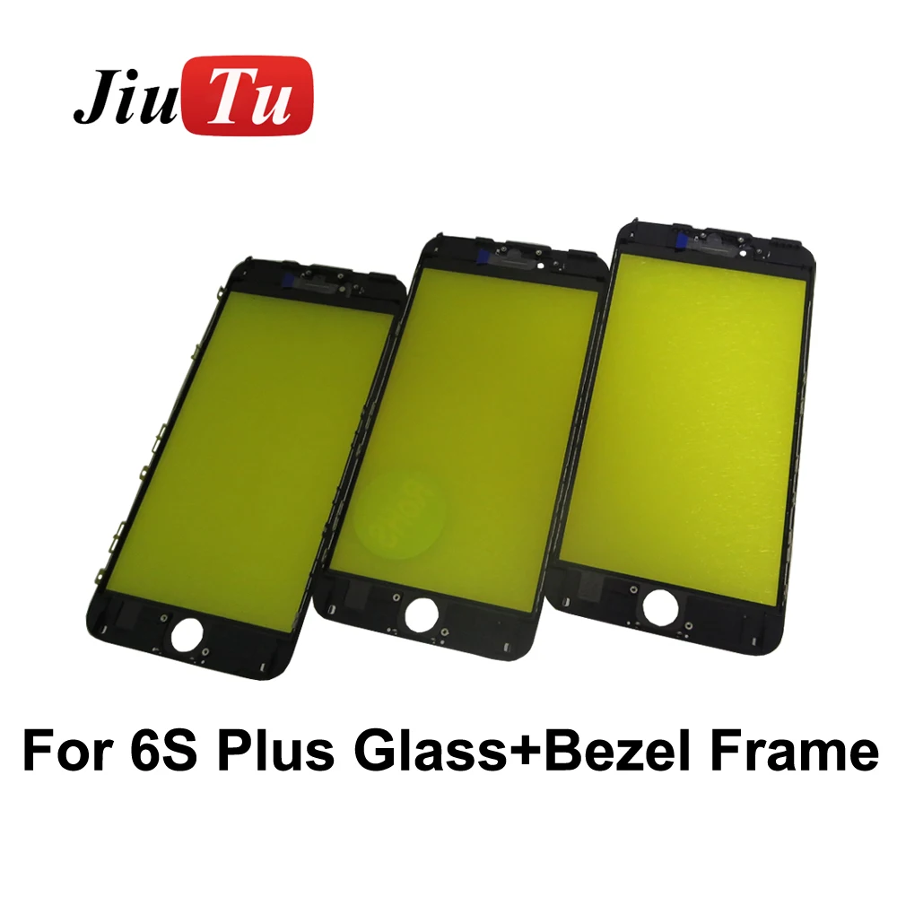 Jiutu Cold Press Front Glass With Bezel Frame For iPhone 6 6S 6SP 7 7P For iPhone 8G 8Plus LCD Repair  (14)