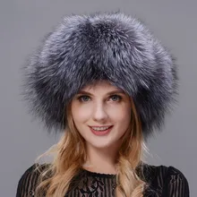 Зимние женские Мех шляпа защищает уши шапка зимняя Лыжный Спорт теплые кожаные с натуральным лисьим Мех или енот Мех Кепки весь Мех