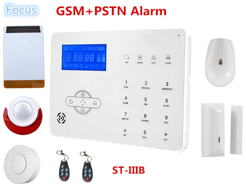 2018 Most advanced Wireless GSM Alarm System Home Smart Alarm System With Solar-powered Siren