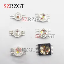 1 шт. RGBW(RGB+ W+ Y+ UV) 6 Вт, 9 Вт, 12 Вт, 15 Вт, 21 Вт светодиодный излучатель лампы Диоды для сценического освещения Высокая Мощность СВЕТОДИОДНЫЙ 45mil Epistar светодиодный чип