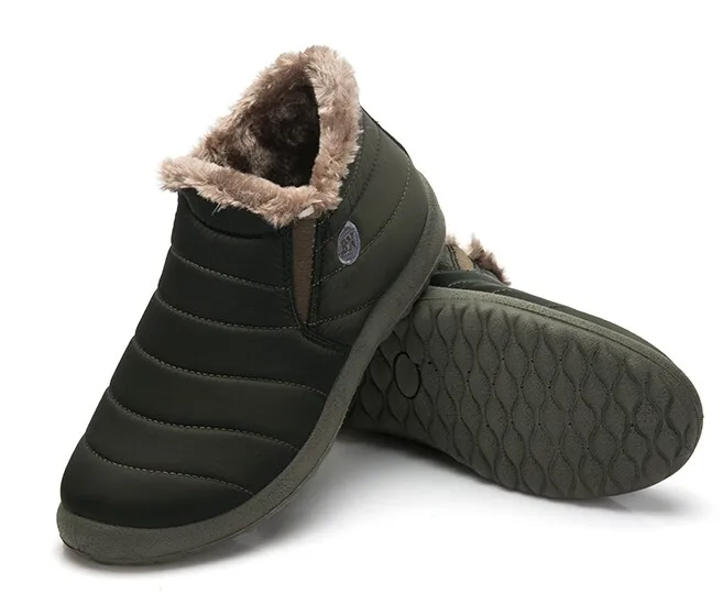 Большой Размеры 39-47 2017, Новая мода Мужские ботинки snowplush супер теплый открытый Для мужчин ботильоны Ботинки уличная зимняя Ботинки Для