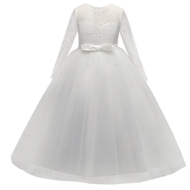 Buy White Flower Girls Dresses For Wedding Children