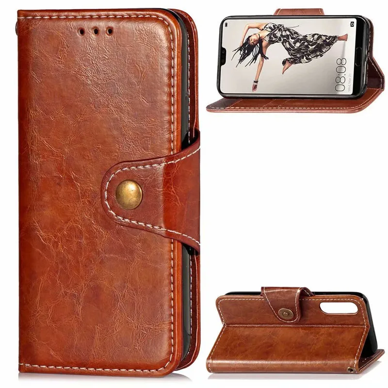 

Luxury Album Wallet Flip Cover Retro Leather Cases For Huawei P20 Pro /P20 Lite /P20 Antiknock Protection Case