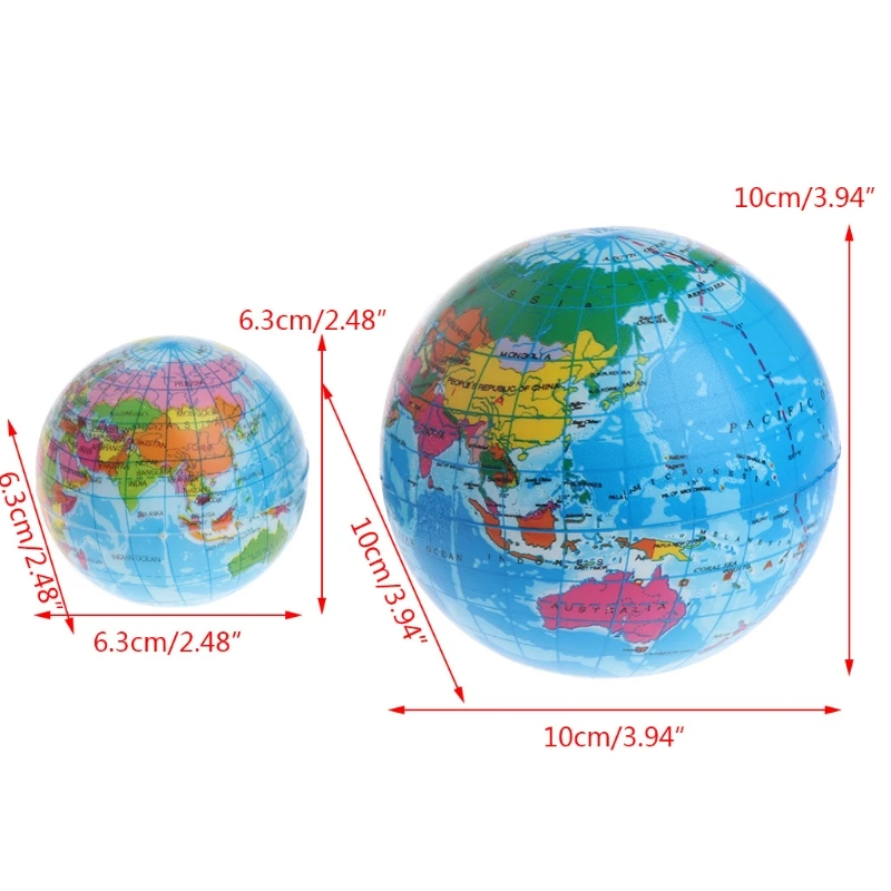 Быстрый рост сжимайте антистресс снятие стресса карта мира шар Планета Земля