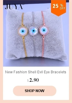 New Fashion Shell Evil Eye Bracelets For women Girl's gift 3 colors Round Turkish Eye Lucky bracelets& bangles Jewelry pulseras