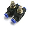 Valve de contrôle de vitesse à pression pneumatique, raccord rapide, 4mm/6mm/8mm/10mm/12mm, NSF-4/6/8/10/12 bleu, 1 pièce ► Photo 2/4