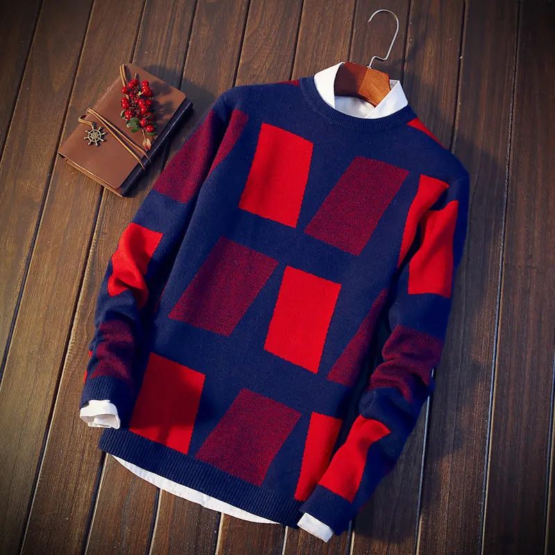 Осенняя одежда года зимний свитер пуловер для мужчин Рождественские толстовки с животным принтом свитера цвета Омбре marca дешевые мужской свитер