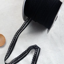 918 Черная кружевная лента для ресниц эластичная сетка с кружевной отделкой швейное кружевное полотно аппликации для нижнего белья одежды