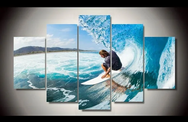 Aliexpress.com : Buy 5Pcs Unframed Nice Seascape Ocean ...