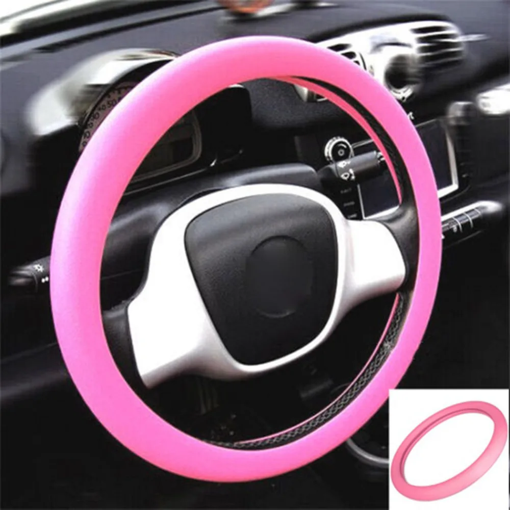 2.0mm Antiskid Car Truck Vehicle Auto Soft Silicone Steering Wheel Glove Cover Universal Car Styling