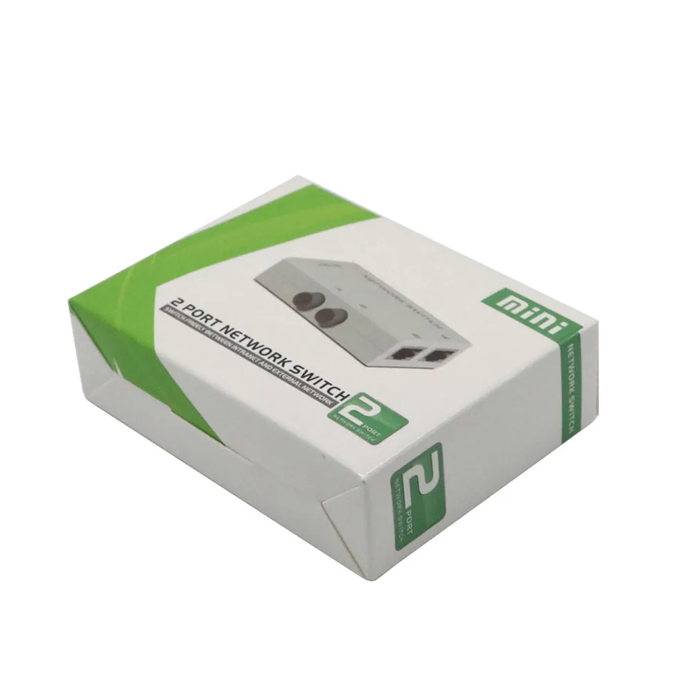 2 Порты и разъёмы AB Руководство сети Обмен Switch Box 2In1/1In2 RJ45 сети/Ethernet мини сетевой