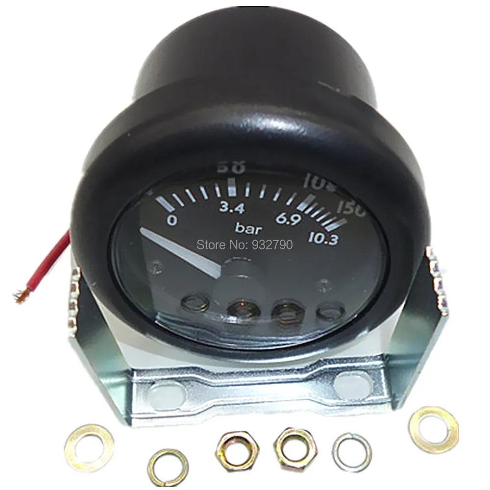 24v Oil Pressure Gauge 2" 52mm Car Boat Oil Press Pressure Gauge Meter