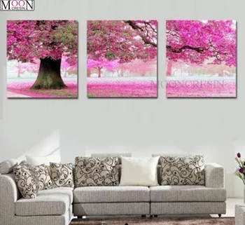 

DIY Diamond Painting Cross Stitch Red Tree Diamond Mosaic Full Square Drill DIY Diamond Embroider Decoration Pattern Scenic Gift