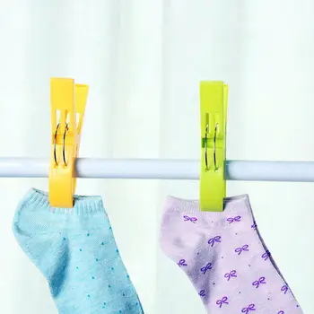 

4Pcs Quilt Peg Clip Windproof Drying Racks Laundry Clothes Large Towel Hanger Clamp Random Color