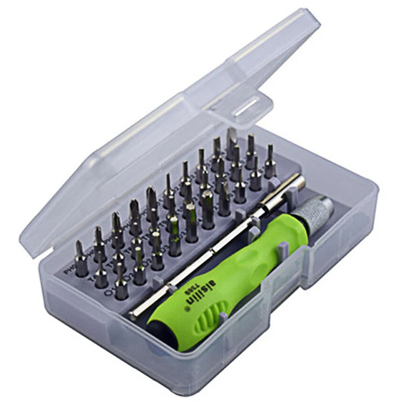 

Dropshipping Precision Screwdriver Set of 32 in 1 Mini Magnetic Screwdriver Phone Camera Maintenance tool Set Stock in US,RU,AU
