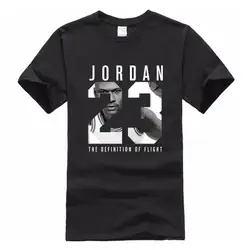 Удивительная цена! Лидер продаж Новинка 2017 года Jordan 23 футболка 2016 летняя повседневная Уличная одежда 100% хлопок свободные Для мужчин Джерси