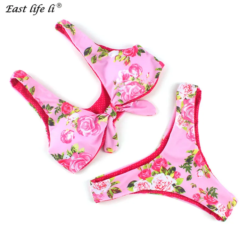 

Sexy Swimwear Women Bikini Set Summer Bandage Bathing Suit Push Up Bikini 2018 Hot Floral Printed Swimsuit Beachwear