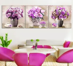 Самая современная Печать высокой четкости моделирование масляной живописи Красивый Фиолетовый Лаванда Декор для гостиной искусство 1168041