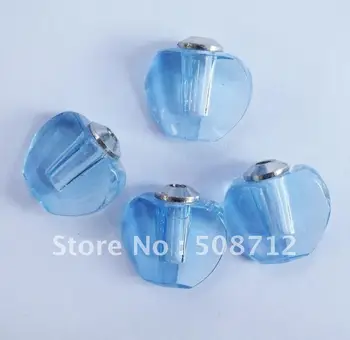

Free shipping!!!200pcs/lot Blue Crystal perfume apple vial, Fragrance vial pendant