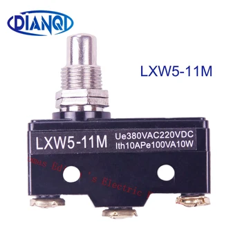 

5x LXW5-11M Micro Inching Switch 3 Screw Terminal Panel Mount Roller Plunger Momentary Micro Travel Witches Button Limit Switch