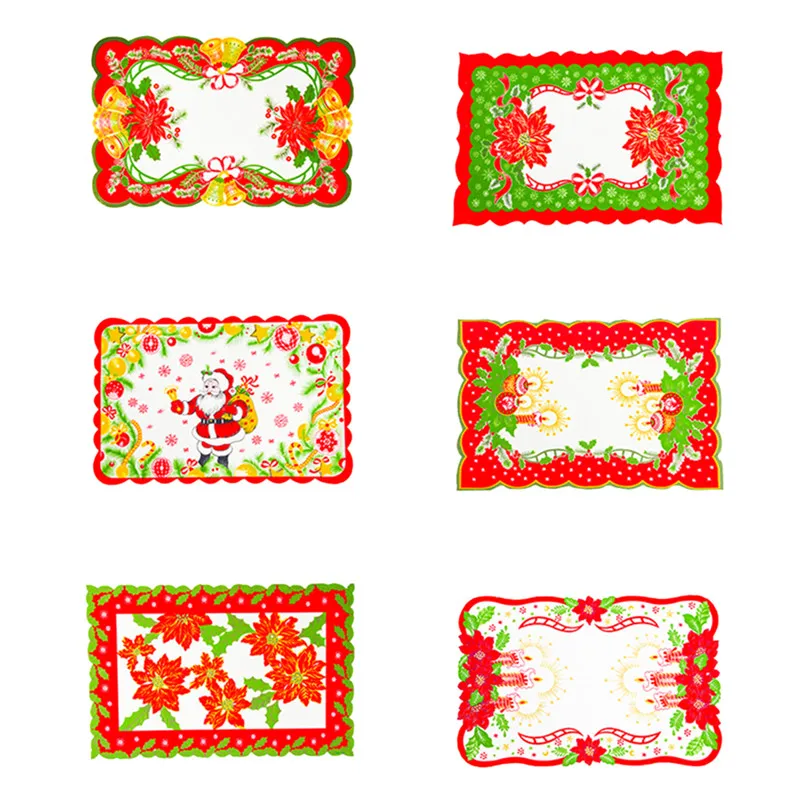 1PC Christmas Table Decoration Placemat Table Mat Dining Pads Home