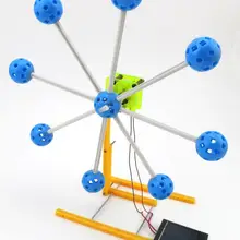 Солнечные игрушки, пластиковые колеса обозрения, сборка ручной работы, игрушки, набор материалов, маленькая технология производства, эксперименты, модели
