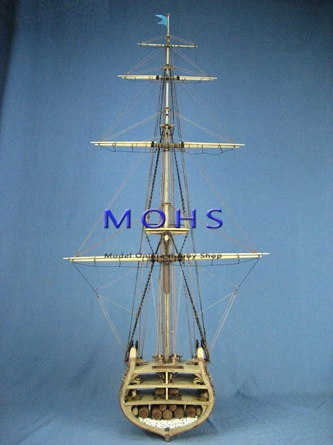 Classic wooden scale sailing boat wood scale ship 1/62 CONSTITUTION  cross section with base scale assembly model ship kits