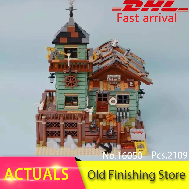 

Lepin 16050 2109pcs Creative series The Old Finishing Store Model Building Blocks set Bricks Toys For Children Compatible 2131