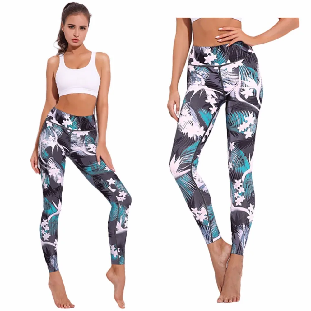 Sport Leggings High Waist Compression Pants Gym Clothing Sexy Running ...