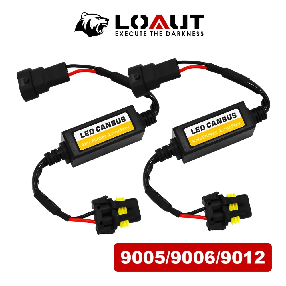 LOAUT LED Canbus быстрая гипервспышка H1 H3 9005 H7 H8 H9 H11 H4 H13 9007 H16 5202 автомобильные аксессуары