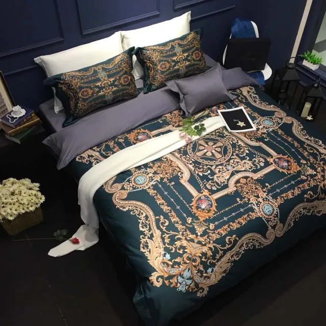 100S luxury 100 Top level Pima cotton luxury brand Bedding Sets brand Duvet Cover bed Sheet set