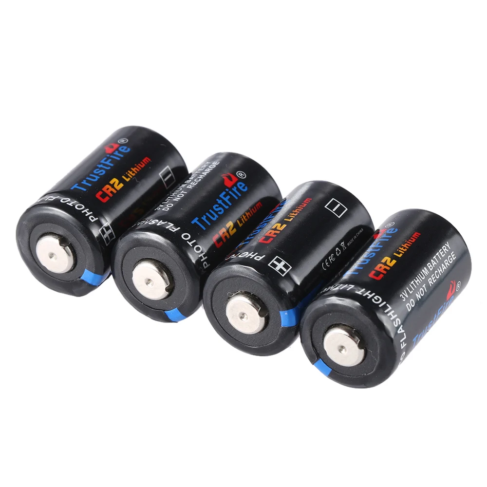 

12pcs/lot High Quality TrustFire CR2 3V 750mAh Li-ion Battery Lithium Disposable Batteries Cell for Flashlights Headlamps Camera