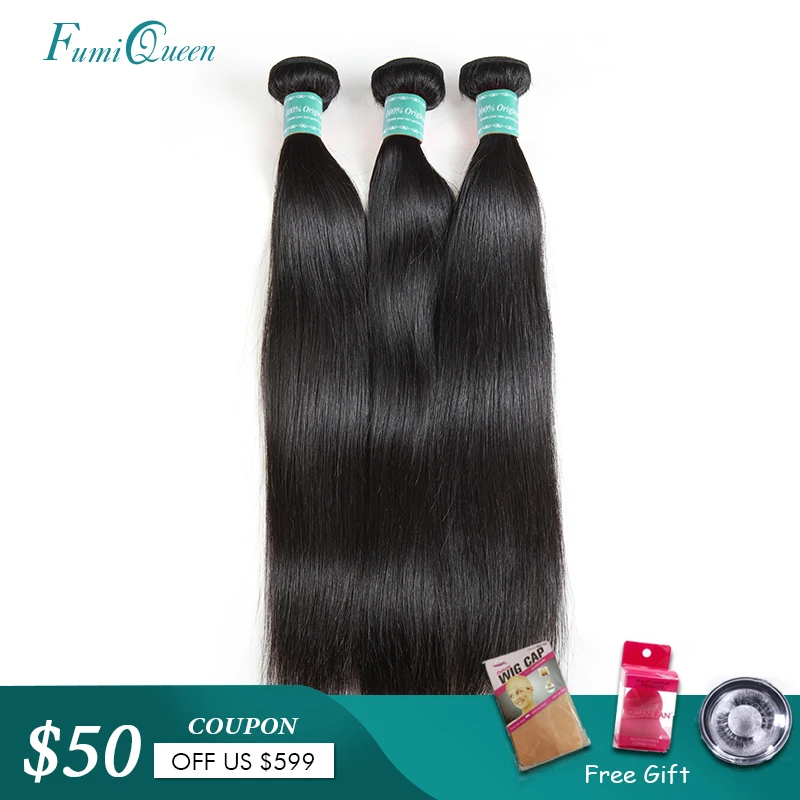 Али Fumi queen hair перуанские прямые натуральные волосы 100% 3 шт. Лот remy волосы 10 ''-26'' натуральный черный плетение комплект сделка бесплатная