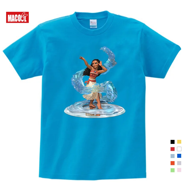 2019 Cotton Children's Summer T-shirts The Moana Child Short Sleeve T-shirt With Printing Character Pattern Unisex O-Neck 3T-9T 2019 Cotton Children's Summer T-shirts The Moana Child Short Sleeve T-shirt With Printing Character Pattern Unisex O-Neck 3T-9T