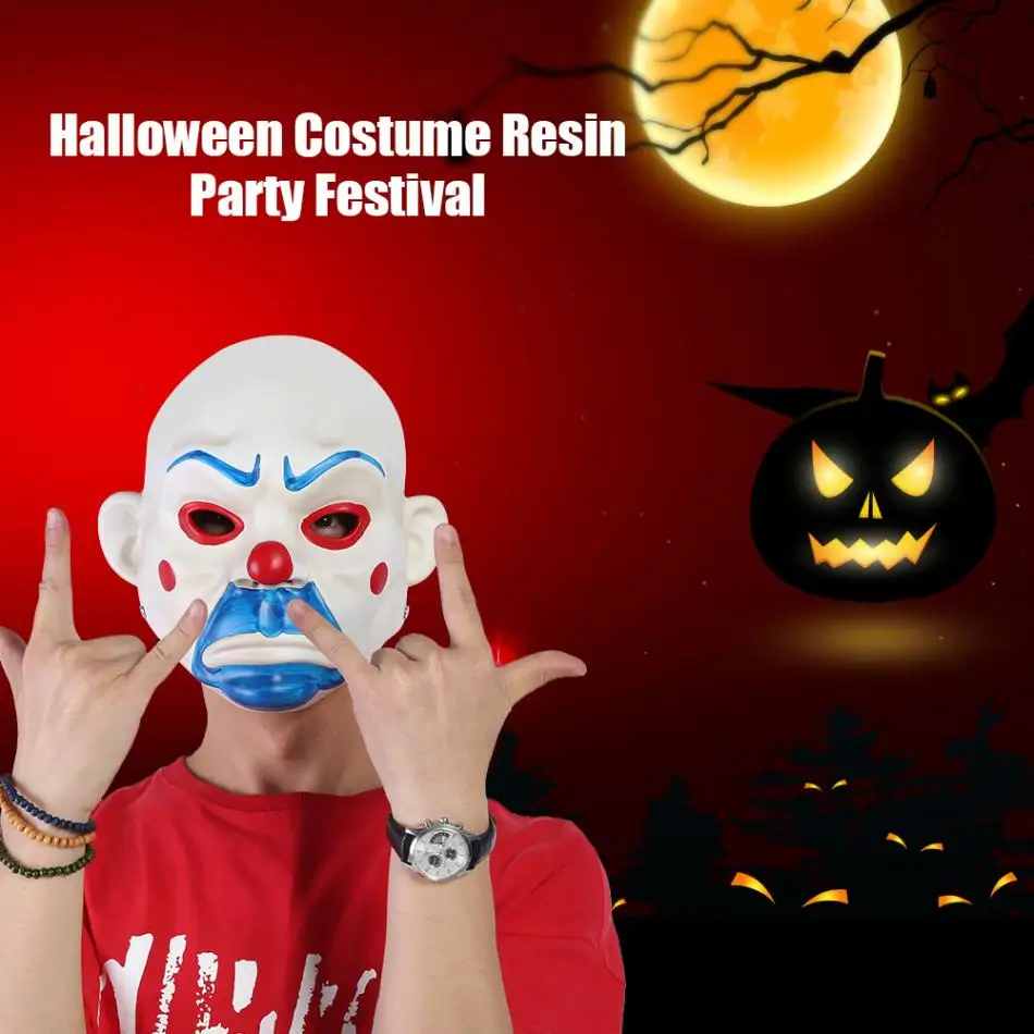 Party Mash Joker Bank Robber Mask Halloween Costume Resin Party