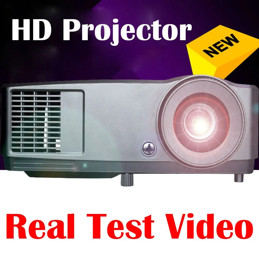 Real Test video projector HD 3D DLP more brightness 3000 ANSI 160001