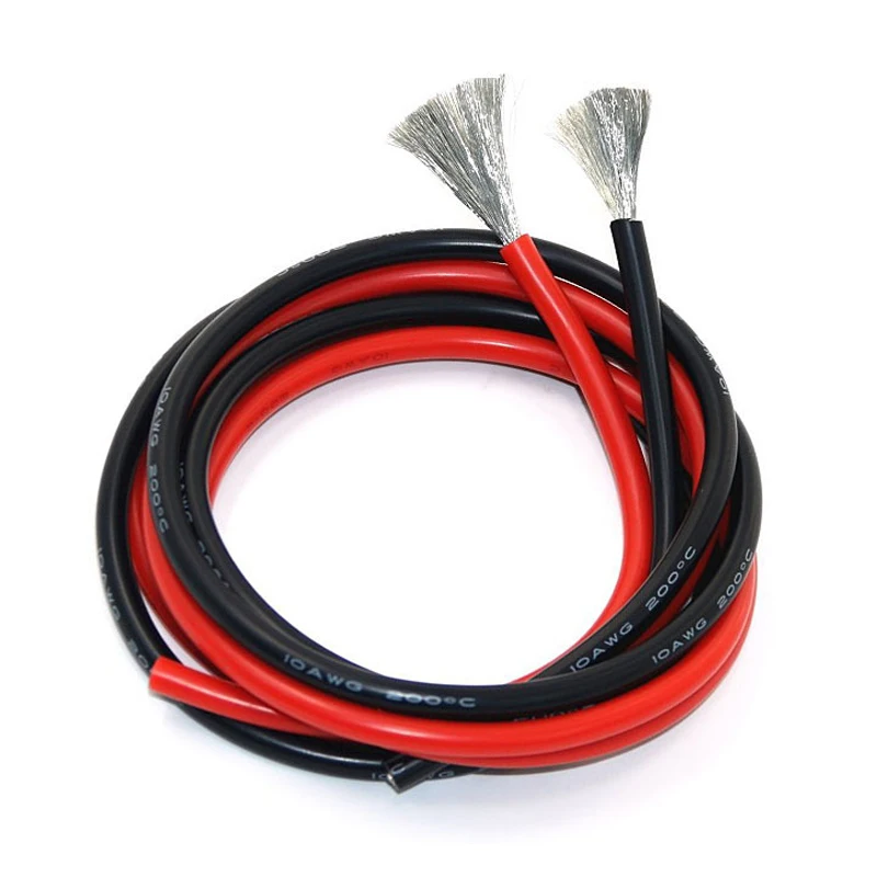 10 метров AWG 8 12 14 16 18 20 22 гибкий силиконовый Твердый электронный провод луженая