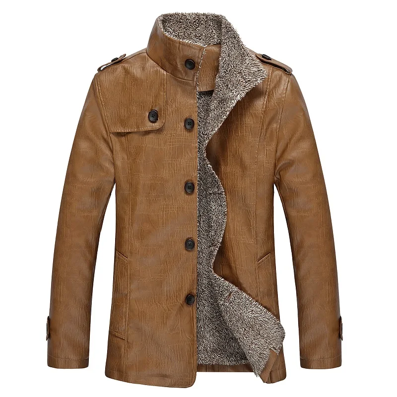 

Zozownag new Winter Men Cotton Jacket Men Slim Wool Warm Outwear Coat Casual Stand Collar Mens Jacket And Coat Jaqueta Masculino