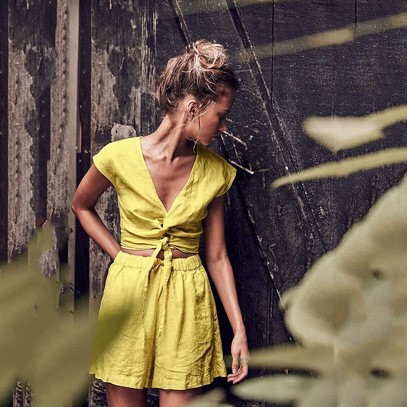Fashion Ladies 2019 Button Summer v neck Frenulum Rompers Short Jumpsuit Casual Women Playsuit High Waist hollow out Rompe Fashion Ladies 2019 Button Summer v neck Frenulum Rompers Short Jumpsuit Casual Women Playsuit High Waist hollow out Rompe