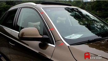

Stainless Front Windshield Glass Sidestrip cover trim 2pcs For Audi Q3 2012-2015