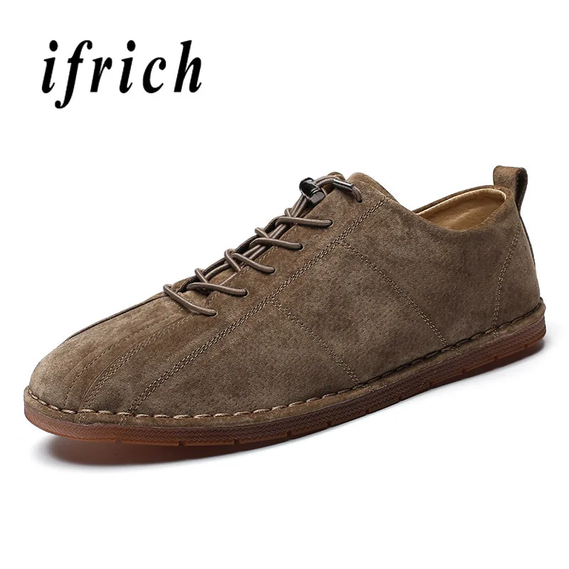 

New Youth Fashion Mens Shoes Khaki Black Walking Shoes Male Hard-Wearing Wearable Men Luxury Brand Shoes Anti-Slip Flats Shoes